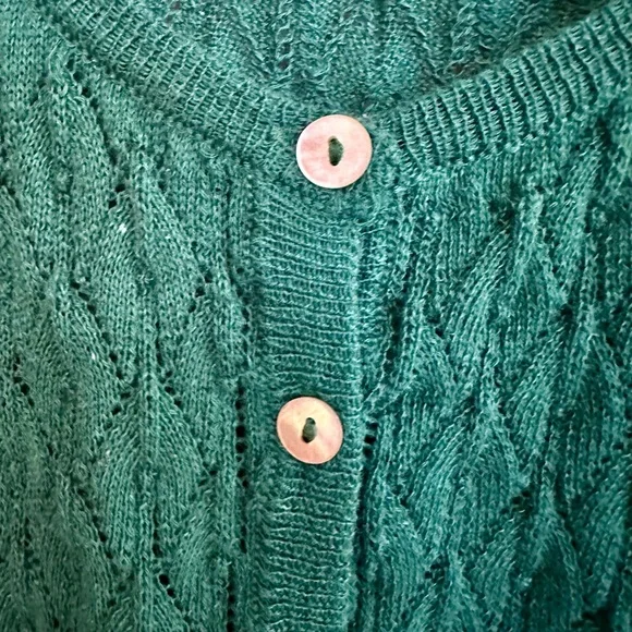 Zara Green Knit Tank Top Size S - Picture 4 of 4